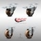 Service Caster 3 Inch SS High Temp Phenolic Top Plate Caster Total Lock Brakes SCC, 2PK SCC-SSTTL20S314-PHSHT-2-S-2 - alternate 1